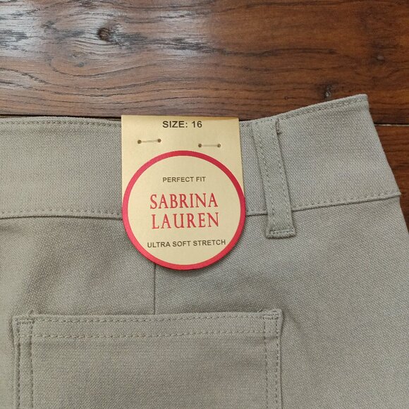 SABRINA LAUREN Women's Perfect Fit Ultra Soft Stretch Pants. Size 16 - Picture 6 of 6